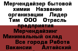 Мерчендайзер бытовой химии › Название организации ­ Лидер Тим, ООО › Отрасль предприятия ­ Мерчендайзинг › Минимальный оклад ­ 24 800 - Все города Работа » Вакансии   . Алтайский край,Алейск г.